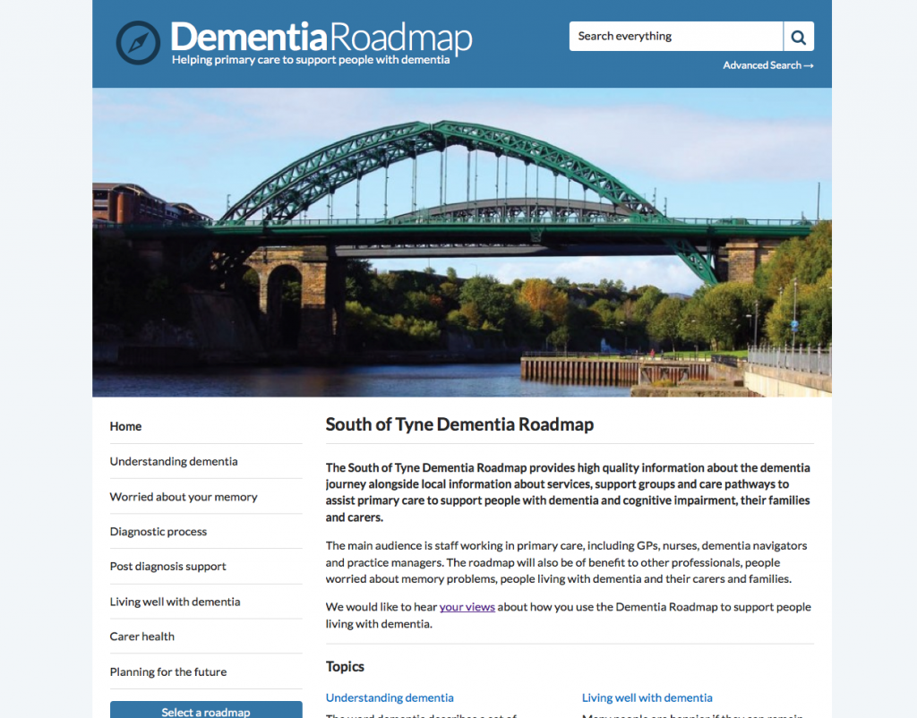 South of Tyne Dementia Roadmap